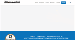 Desktop Screenshot of gen-give.com
